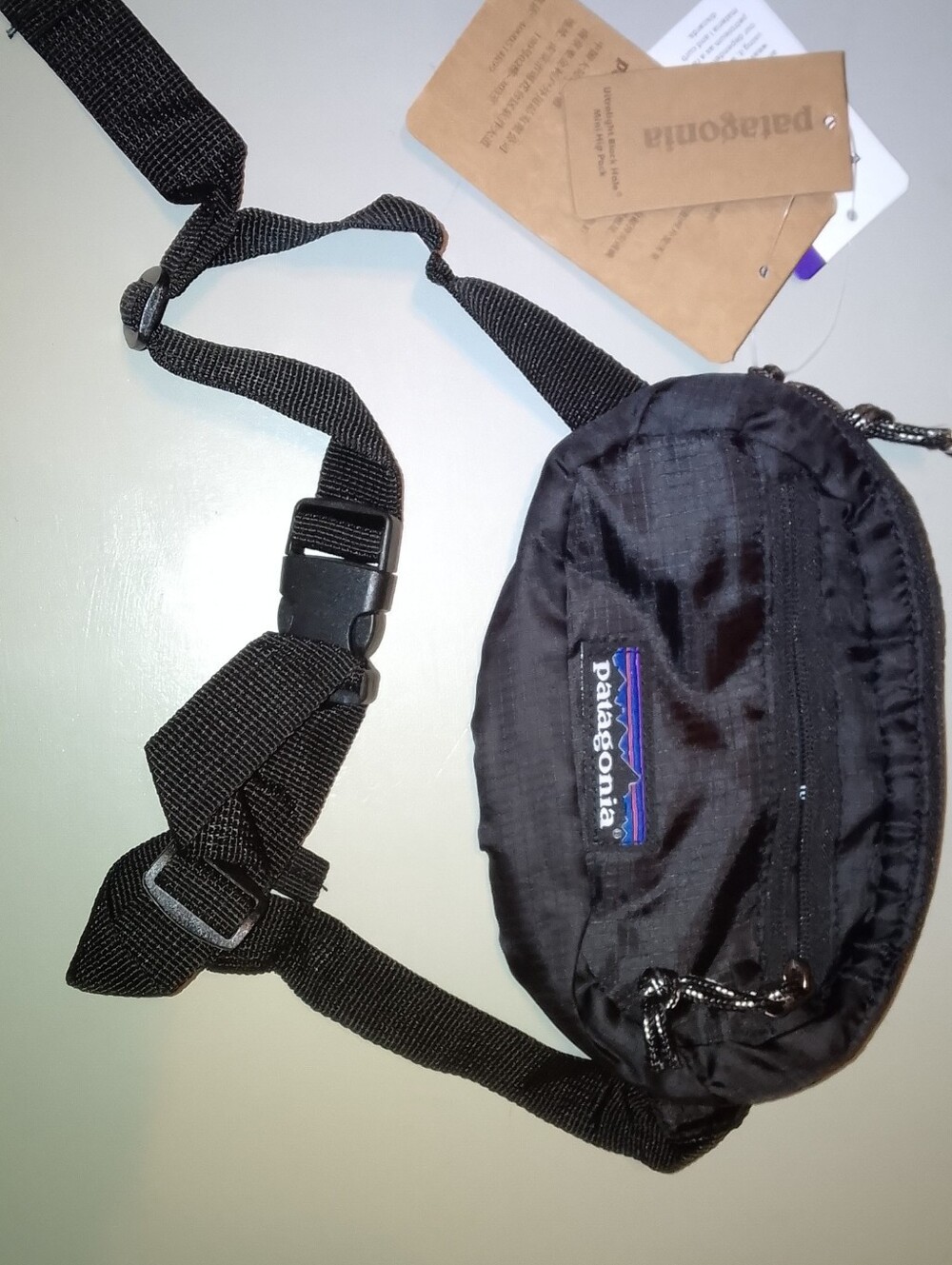 BNWT .Patagonia Black Hole Mini Hip Pack 1L Fanny Waist Bag Black